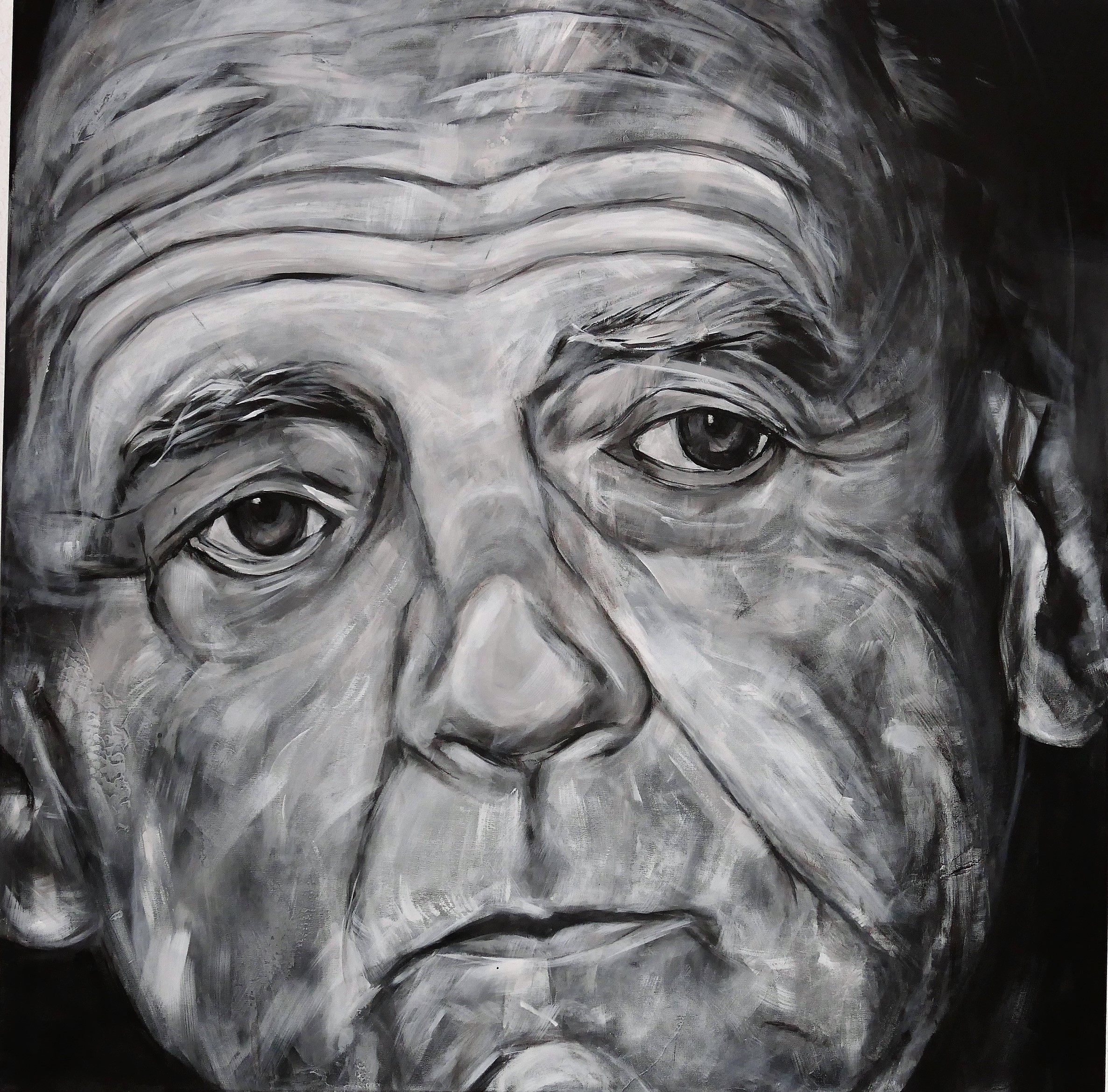 Bruno Ganz – Portrait / Acryl 2016